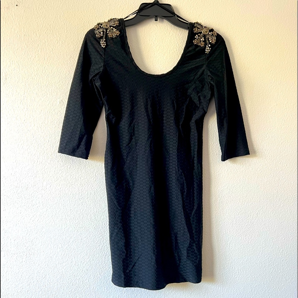 Foreign Exchange Akira Chicago Black Steam Punk Bodycon Dress